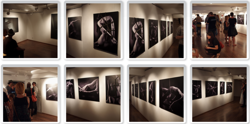 Herkki-Erich Merila Kinbaku näitus mustvalge fototrükk